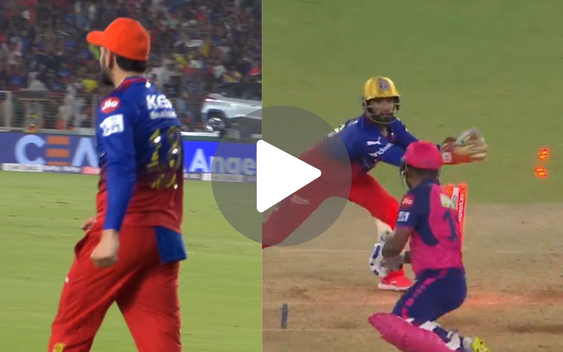 [Watch] Kohli Turns Red In Aggression As Karn-DK Partner Up To Send Sanju Samson Packing